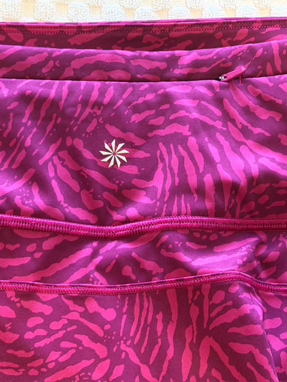 Athleta Magenta Zebra-Print Active Skort - Picture 7 of 8
